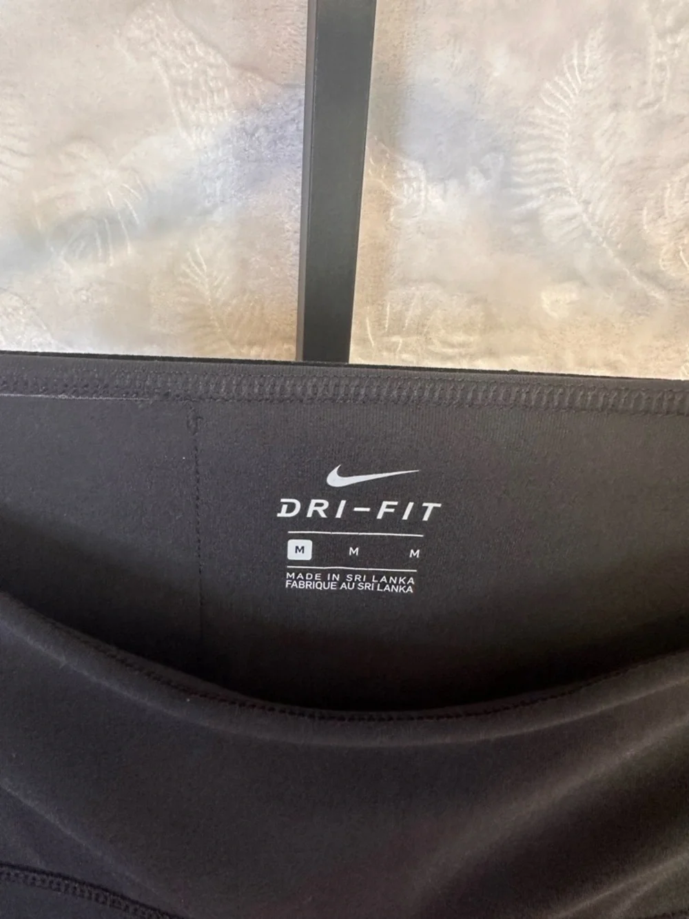 Nike Black‎ Dri-FIT Performance Leggings with White Swoosh